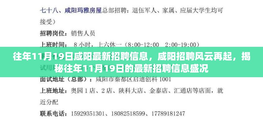 揭秘咸陽招聘風云,歷年11月19日最新招聘信息盛況回顧