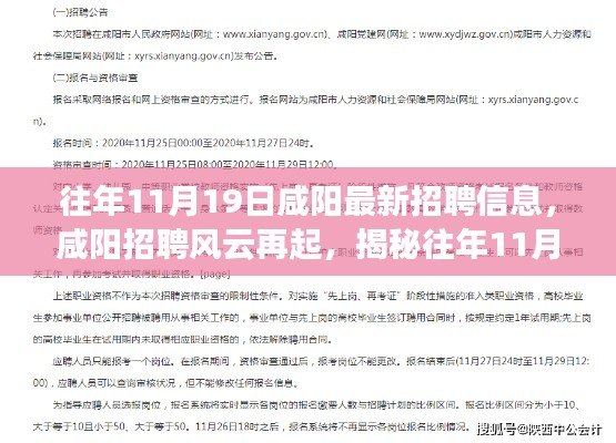 揭秘咸陽招聘風云,歷年11月19日最新招聘信息盛況回顧