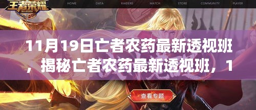 揭秘11月19日亡者農藥透視班更新背后的秘密與魅力
