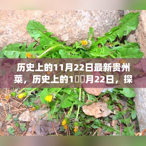 探尋貴州菜獨特魅力的歷史之旅,11月22日最新貴州菜探秘之旅