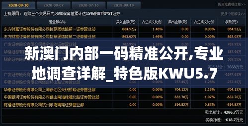 新澳門內(nèi)部一碼精準(zhǔn)公開,專業(yè)地調(diào)查詳解_特色版KWU5.7