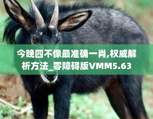 今晚四不像最準確一肖,權威解析方法_零障礙版VMM5.63
