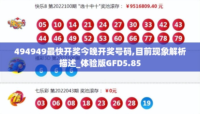 494949最快開獎今晚開獎號碼,目前現象解析描述_體驗版GFD5.85