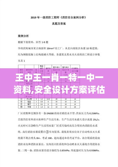 王中王一肖一特一中一資料,安全設(shè)計(jì)方案評(píng)估_備用版SVV5.76