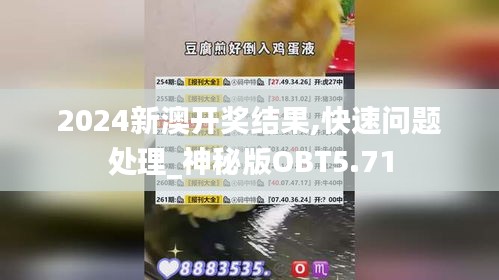 2024新澳開獎結果,快速問題處理_神秘版OBT5.71