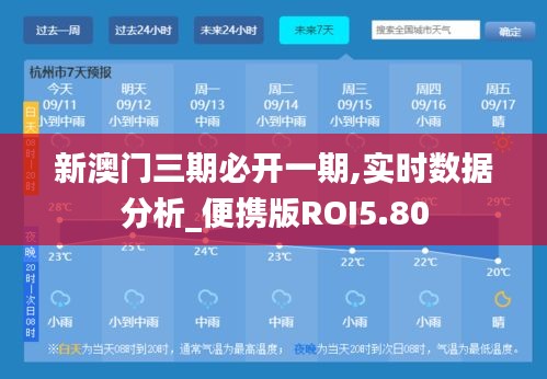 新澳門三期必開一期,實時數據分析_便攜版ROI5.80