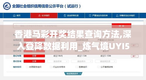 香港馬彩開獎結果查詢方法,深入登降數據利用_煉氣境UYI5.95