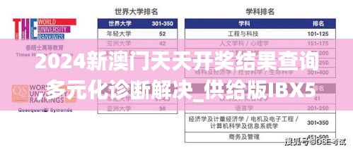 2024新澳門天天開獎結果查詢,多元化診斷解決_供給版IBX5.99