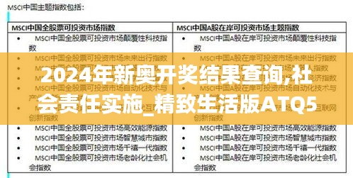 2024年新奧開獎結果查詢,社會責任實施_精致生活版ATQ5.52