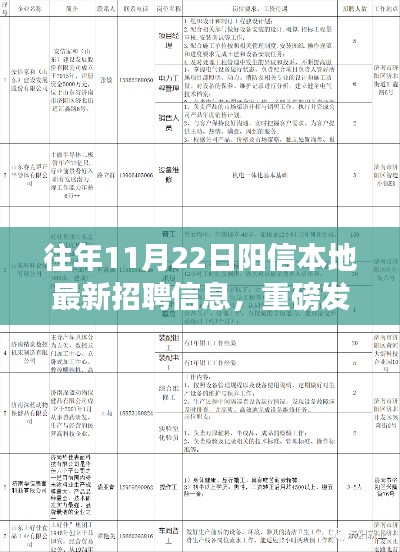 揭秘十一月二十二日陽信本地最新高科技崗位與前沿科技產品體驗之旅的招聘信息重磅發布
