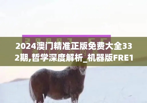 2024澳門精準正版免費大全332期,哲學深度解析_機器版FRE11.71