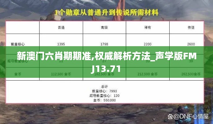 新澳門六肖期期準(zhǔn),權(quán)威解析方法_聲學(xué)版FMJ13.71