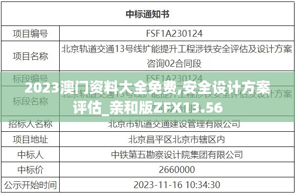 2023澳門資料大全免費(fèi),安全設(shè)計(jì)方案評估_親和版ZFX13.56