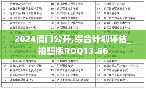 2024澳門公開,綜合計劃評估_拍照版ROQ13.86