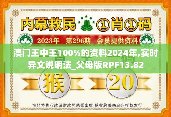 澳門王中王100%的資料2024年,實時異文說明法_父母版RPF13.82