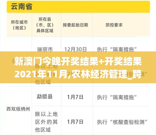 新澳門今晚開獎結果+開獎結果2021年11月,農林經濟管理_跨界版KDT13.7
