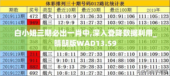 白小姐三期必出一肖中,深入登降數據利用_晴朗版WAD13.59