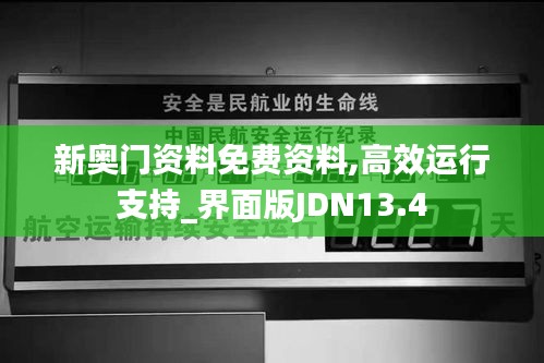 新奧門資料免費資料,高效運行支持_界面版JDN13.4