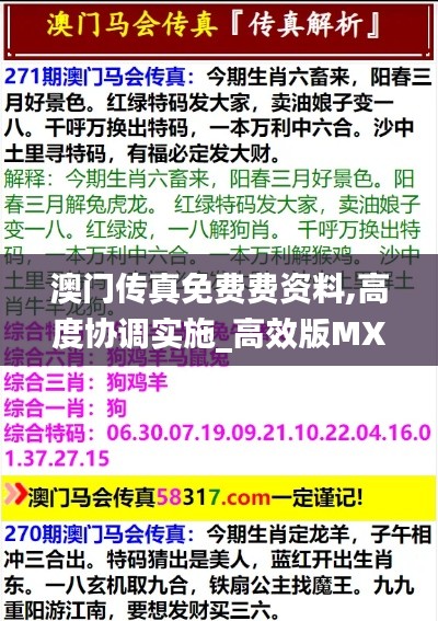 澳門傳真免費費資料,高度協調實施_高效版MXK13.99