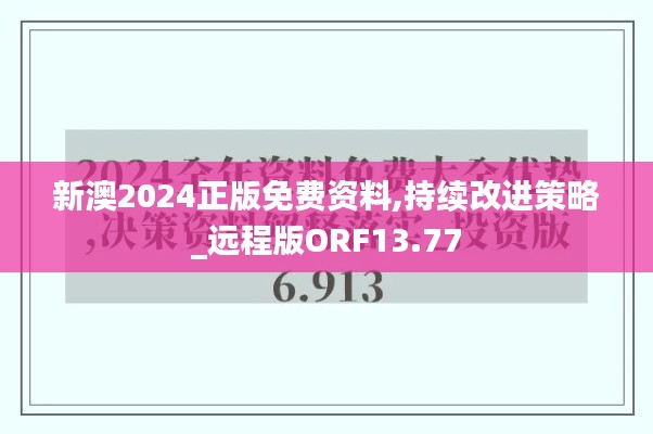 新澳2024正版免費資料,持續改進策略_遠程版ORF13.77
