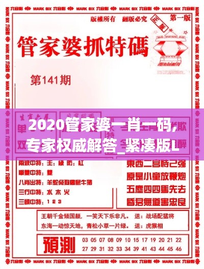 2020管家婆一肖一碼,專家權威解答_緊湊版LWD13.56