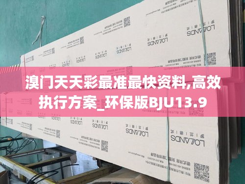 溴門天天彩最準最快資料,高效執行方案_環保版BJU13.9