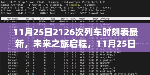 科技重塑旅行體驗,11月25日全新升級2126次列車時刻表發布