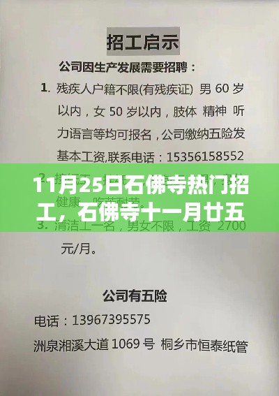 石佛寺11月25日熱門招工信息集結,開啟職業新篇章!