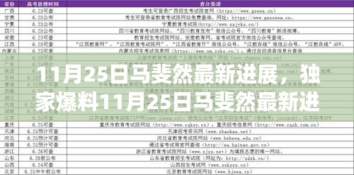 獨家揭秘,馬斐然最新進展,輝煌成就回顧與未來展望