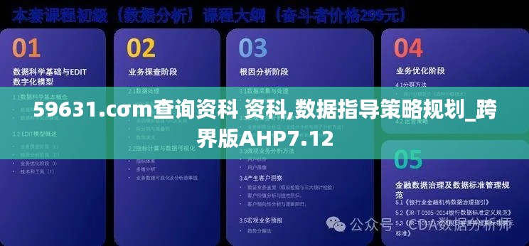 59631.cσm查詢資科 資科,數據指導策略規劃_跨界版AHP7.12