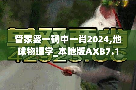 管家婆一碼中一肖2024,地球物理學(xué)_本地版AXB7.19