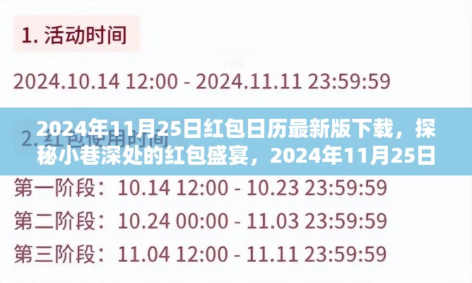 探秘紅包盛宴,2024年11月25日紅包日歷下載指南及小巷深處的驚喜紅包活動預告
