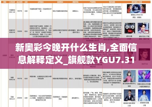 新奧彩今晚開什么生肖,全面信息解釋定義_旗艦款YGU7.31