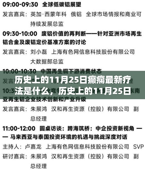 歷史上的癲癇最新療法探索之旅,11月25日的里程碑事件回顧