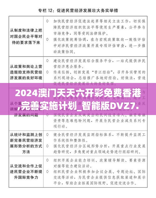 2024澳門天天六開彩免費香港,完善實施計劃_智能版DVZ7.32