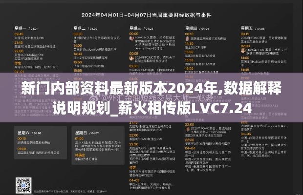 新門內部資料最新版本2024年,數(shù)據(jù)解釋說明規(guī)劃_薪火相傳版LVC7.24