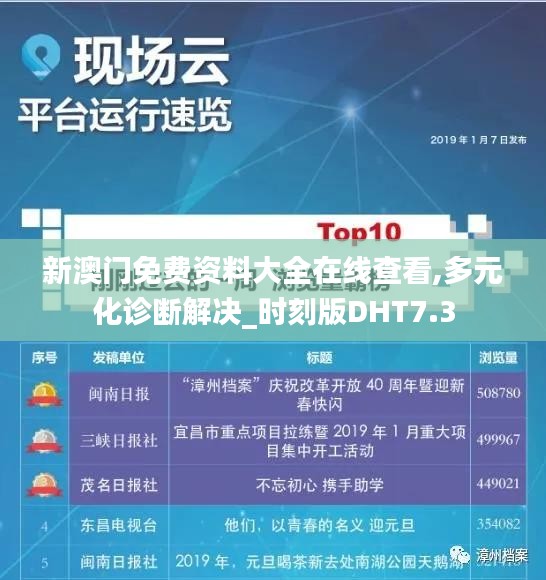 新澳門免費資料大全在線查看,多元化診斷解決_時刻版DHT7.3