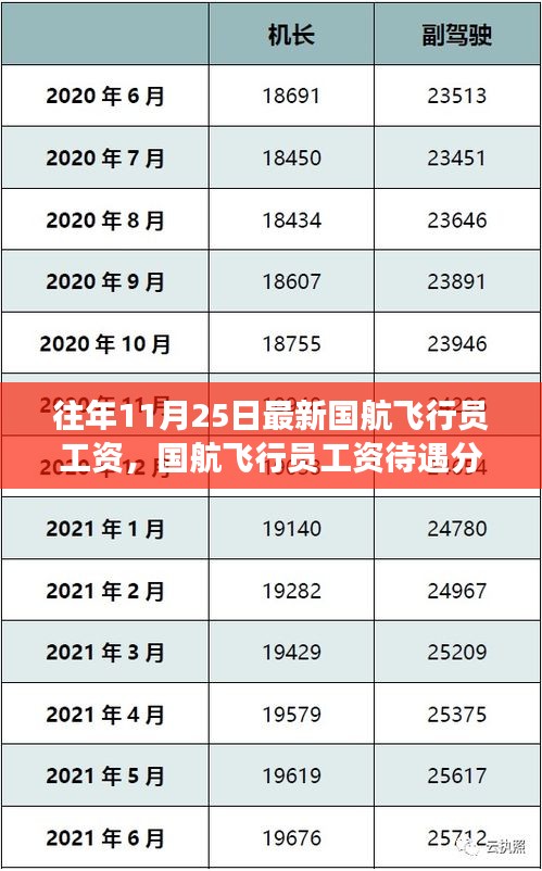 國航飛行員工資待遇揭秘,歷年觀察與最新分析