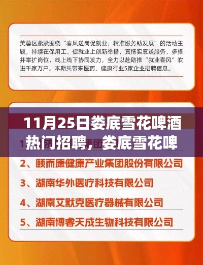 婁底雪花啤酒熱門招聘日,探尋職業(yè)發(fā)展三大要點(diǎn),開啟職業(yè)新篇章