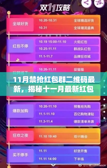 揭秘十一月紅包大戰,最新禁搶紅包群二維碼發布,搶紅包盛宴即將開啟!