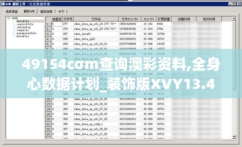 49154cσm查詢澳彩資料,全身心數據計劃_裝飾版XVY13.40
