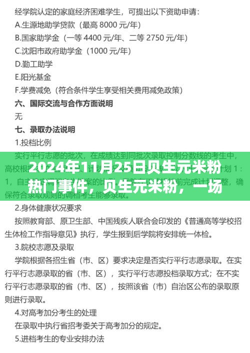 貝生元米粉熱門事件揭秘,行業(yè)矚目的一刻(2024年11月25日)