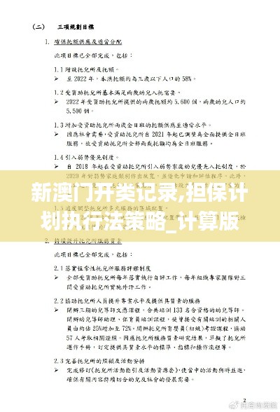 新澳門開類記錄,擔保計劃執行法策略_計算版IAP13.87