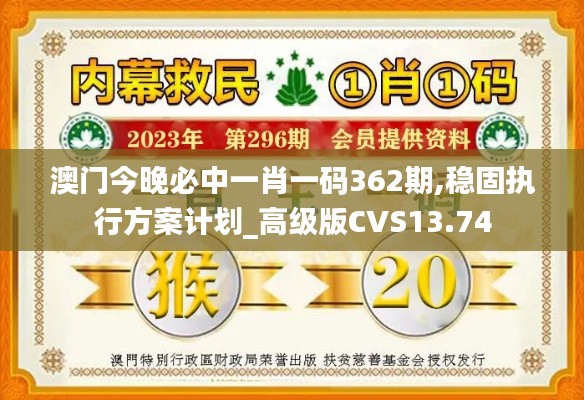 澳門今晚必中一肖一碼362期,穩(wěn)固執(zhí)行方案計(jì)劃_高級(jí)版CVS13.74