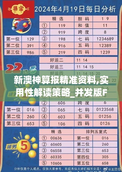 新澳神算報精準資料,實用性解讀策略_并發版FYC13.69