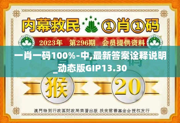 一肖一碼100%-中,最新答案詮釋說明_動態版GIP13.30