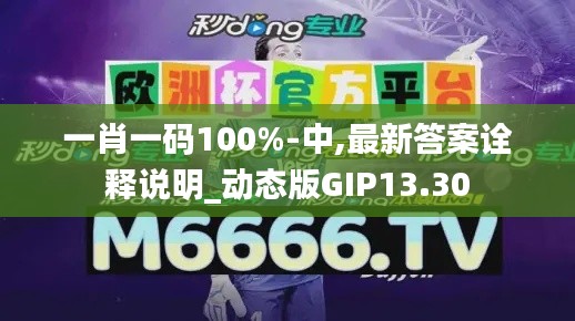 一肖一碼100%-中,最新答案詮釋說明_動態版GIP13.30