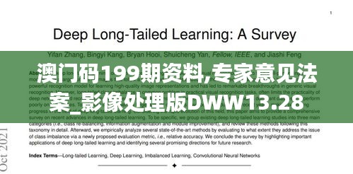 澳門碼199期資料,專家意見法案_影像處理版DWW13.28