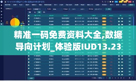 精準一碼免費資料大全,數據導向計劃_體驗版IUD13.23