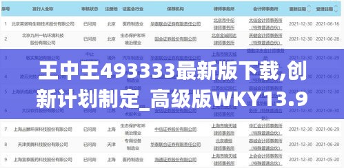 王中王493333最新版下載,創新計劃制定_高級版WKY13.96